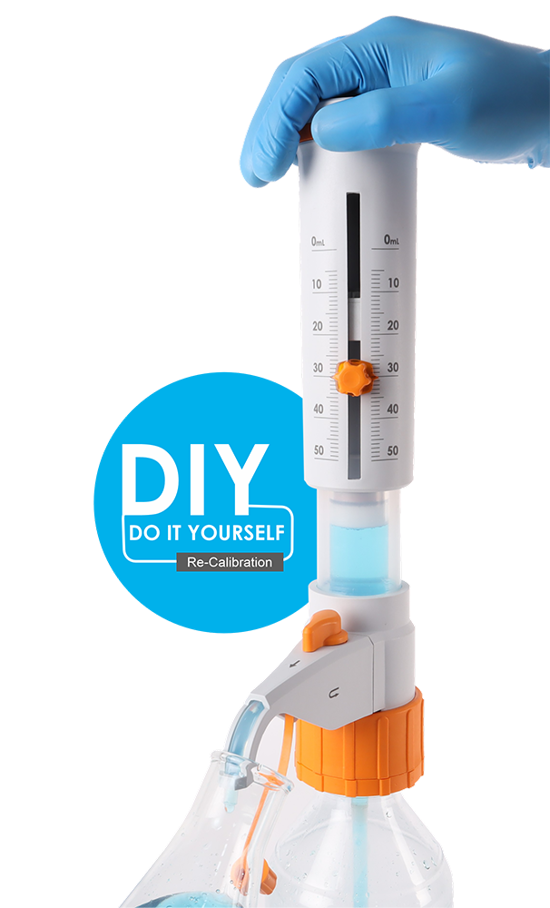Bottle top dispenser - DIY Calibration